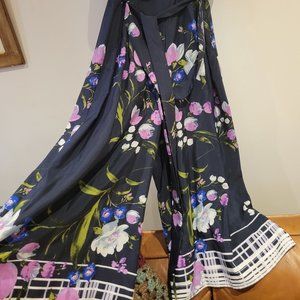 Navy Blue Floral Romper by Vince